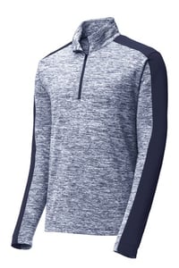 Image 4 of The R2S electric heather 1/4 zip pullover