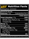 WHOE® Nutrition Facts