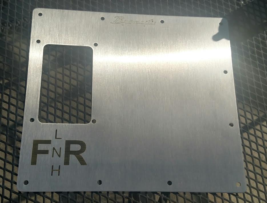Image of Brushed Stainless Dana 20 Twin Stick Cover Plate
