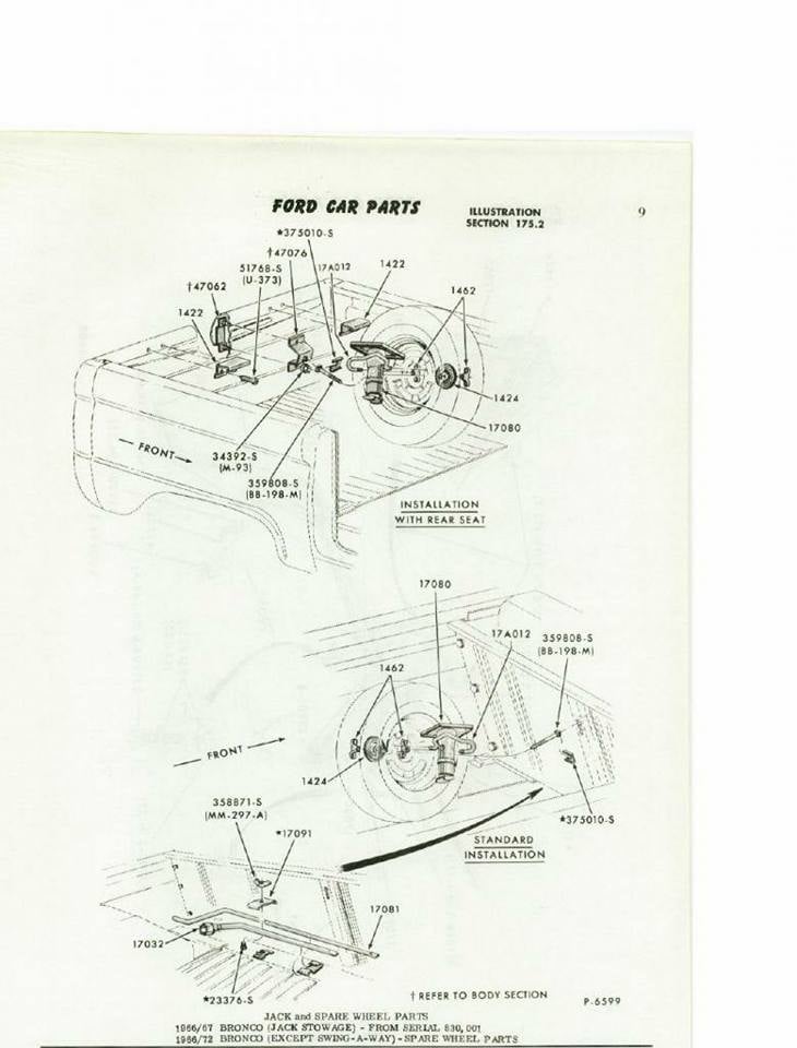 Image of 1967 Inside The Spare Wheel Jack Hook