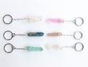 Quartz Crystal Keyrings - 5 colours available