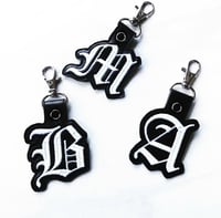 Image 1 of Old English Embroidered Keychain