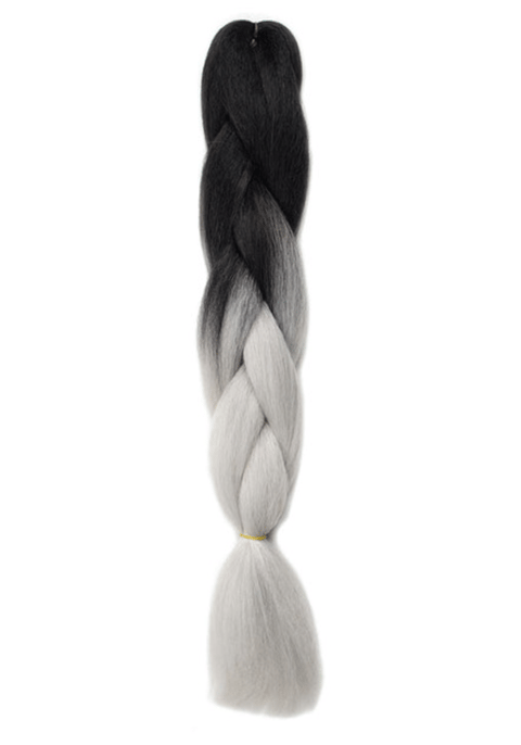 Image of Gray Ombre Synthetic Kanekalon Braiding Hair