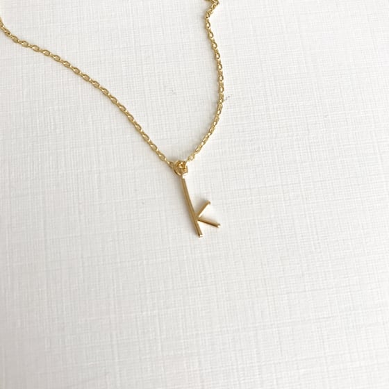 Image of Skinny initial necklace