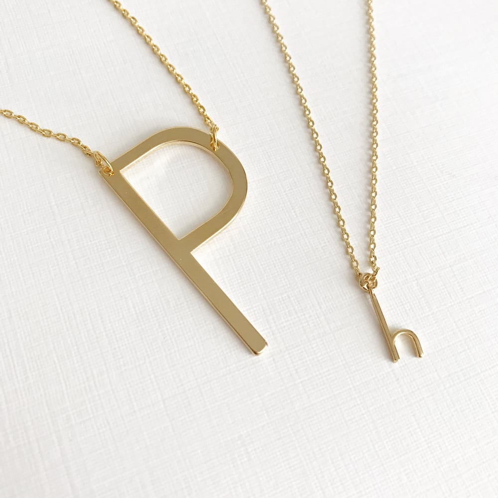 Image of Skinny initial necklace