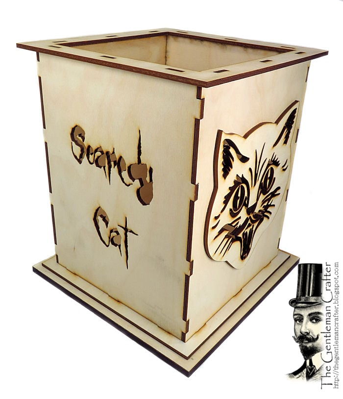 Image of Scaredy Cat Lantern Wood Kit