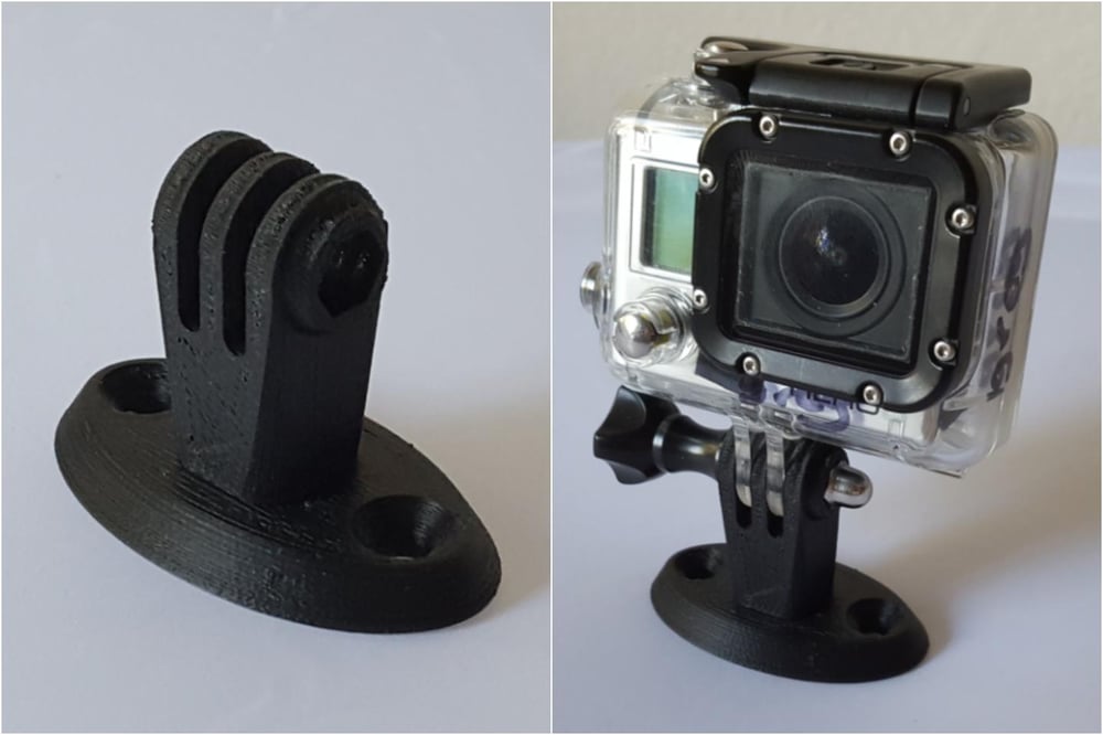 Na Nb Miata Gopro Mount On Sun Visor Blanking Plate 3d Printed Car Parts By Gregparts Llc