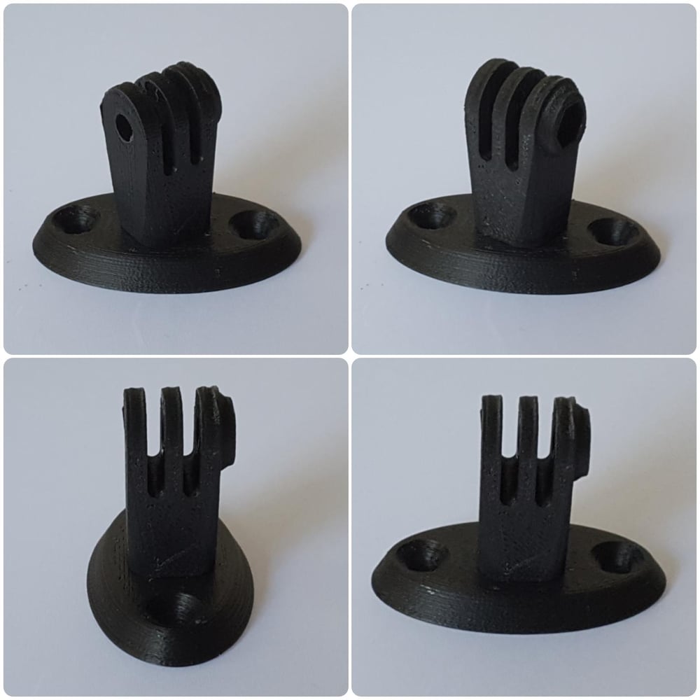 NA NB Miata GoPro Mount on Sun Visor Blanking Plate 3d Printed Car