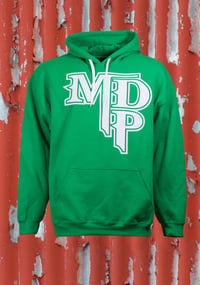 Image 1 of Dirty 90s Box Green MDP Logo/YEAH NA OI Hood