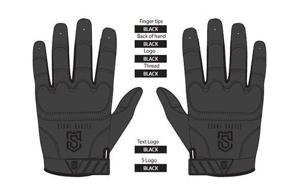 Image of Tactical Glove Heavy Black