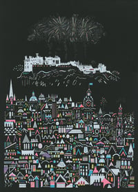 Image 2 of Fireworks Screenprint