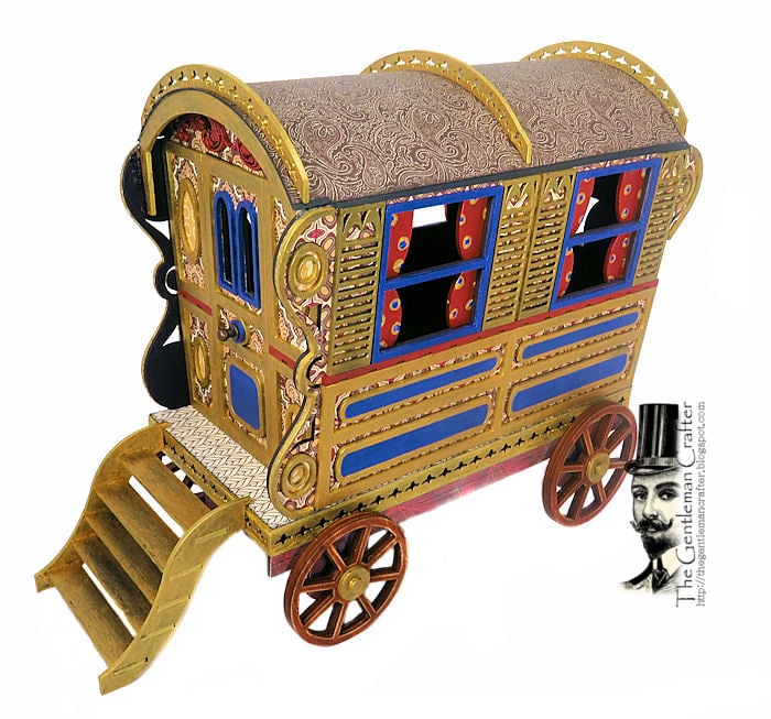 Image of The Bowtop Gypsy Wagon-"Vardo" Kit with Paper