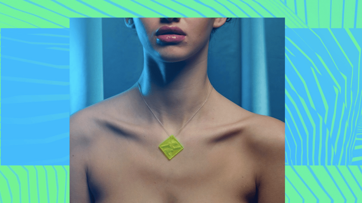 Image of YUNG CLUB PERSPEX NECKLACE
