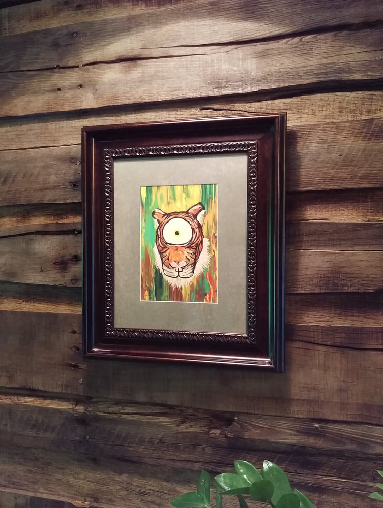 Image of "Eye Of The Tiger" Framed Giclée Print