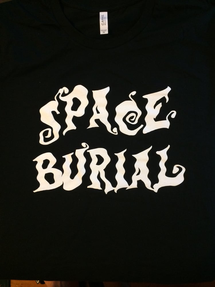 Image of Space Burial logo shirt