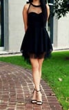 Lovely Black High Low Prom Dresses, Black Homecoming Dresses, Formal Dresses
