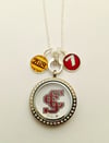 Santa Clara University Bling locket necklace