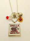 Santa Clara University square tile necklace