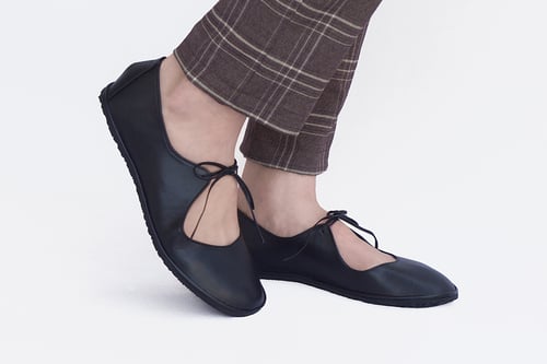 Image of Passion Ballet flats in Matte black