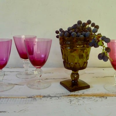 Image of Pink Cocktail Glasses