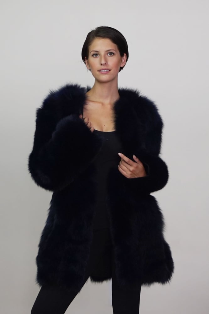 Image of Jenny Navy For Fur Coat