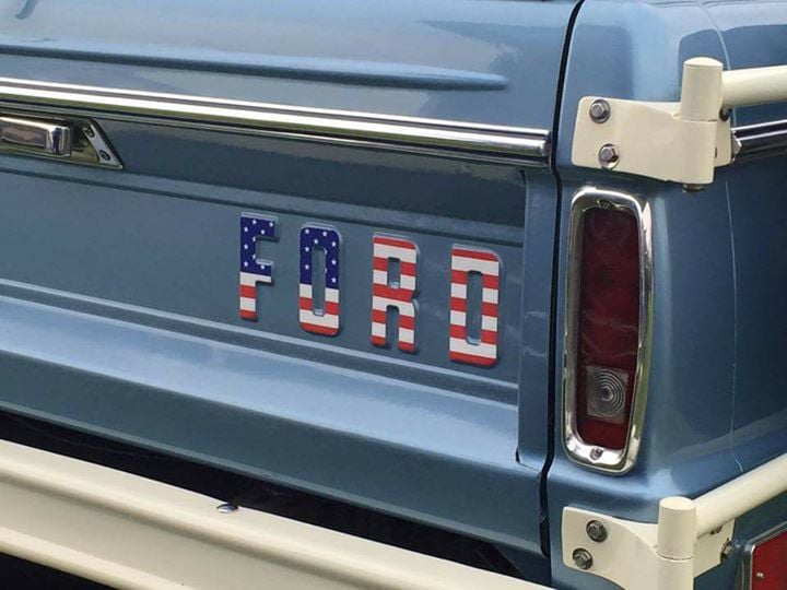 Image of Custom Early Bronco Tailgate Letters