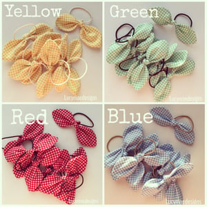 Image of School Gingham Hairbows