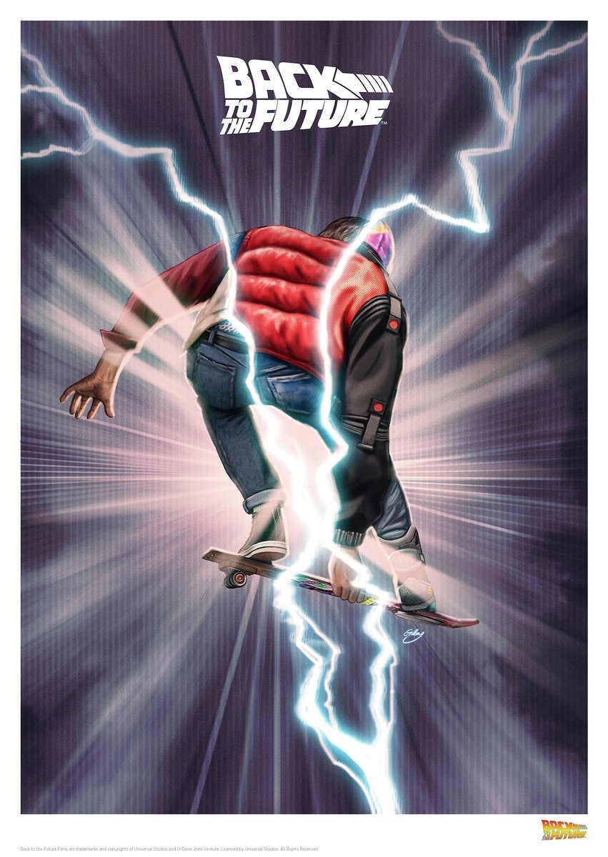 Back to the Future boarding A3 (officially licensed) | Sam