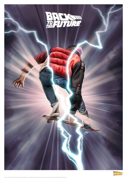 Image of Back to the Future boarding A3 (officially licensed)