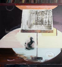 Image 1 of Painting / maleri / "Fortællinger fra reolen" / 68x75 cm