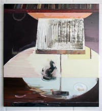 Image 2 of Painting / maleri / "Fortællinger fra reolen" / 68x75 cm