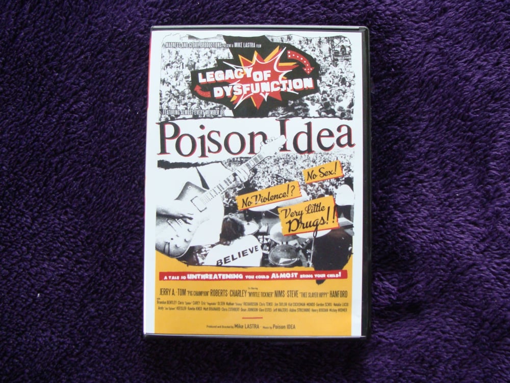 Image of POISON IDEA "Legacy of Dysfuction" DVD advance orders.