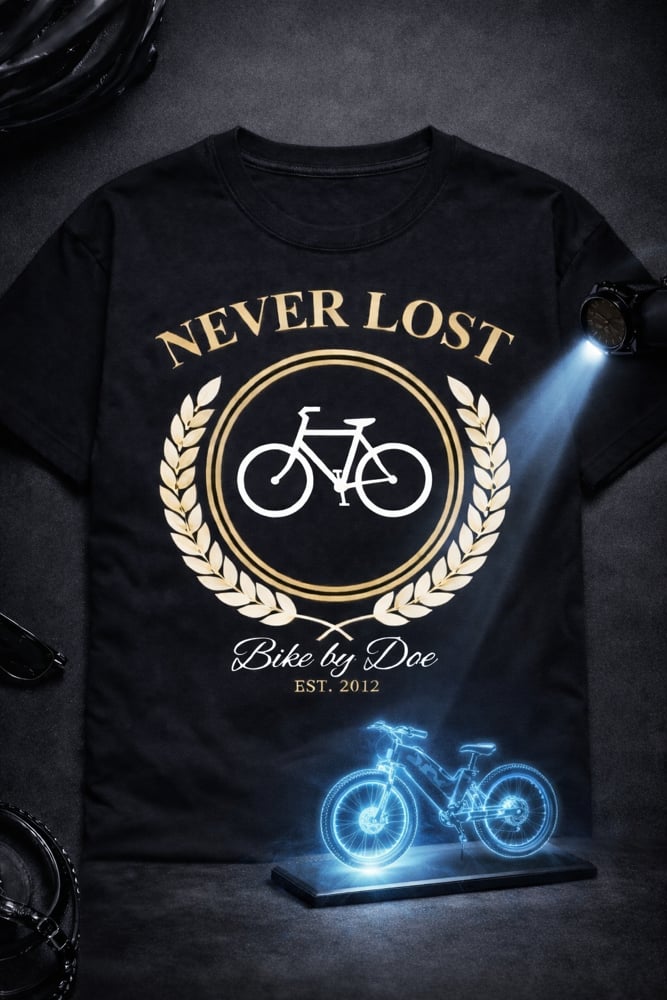 Image of NEVER LOST BIKE T-SHIRT