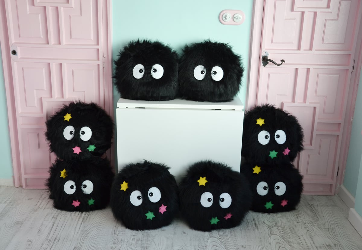 Giant Soot Sprite Pillow - Shut Up And Take My Yen