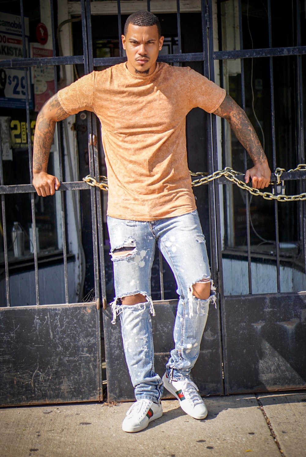 Image of Washed Out Extended Length Tee