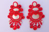 Orecchini soutache Maharaja rossi