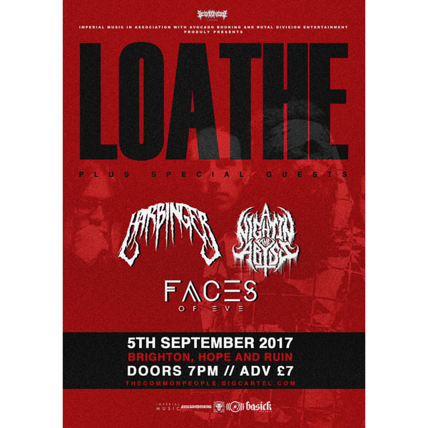 Image of TCP PRESENTS - Loathe + Harbinger - The Hope And Ruin -Tuesday 5th September 2017