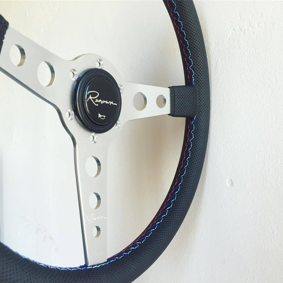 Image of Renown Monaco Silver Motorsport Steering Wheel