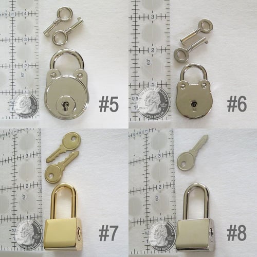 Image of Replacement Lock & Key Sets for Handbags, Purses & Bags - Gold, Silver, Bling & More - Accessory