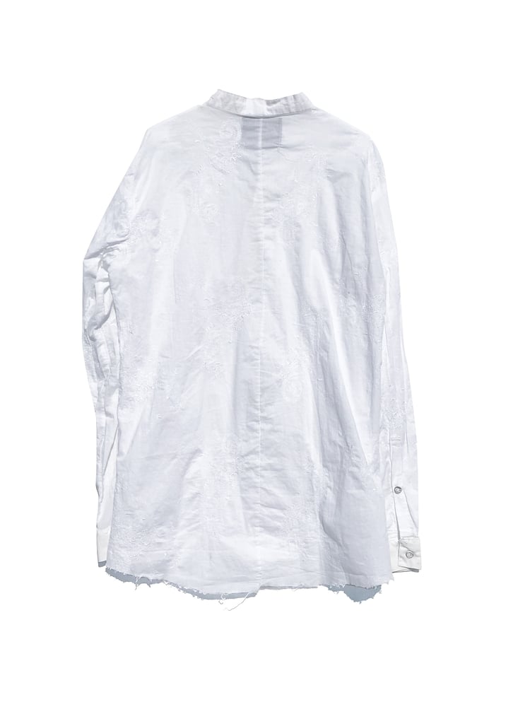 Image of A Red August limited release capsule collection: cotton priest collar shirt
