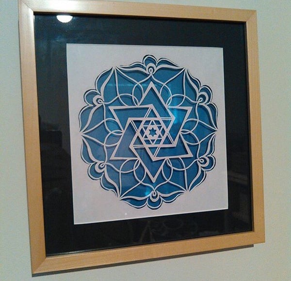 Image of Star of David Papercut V1