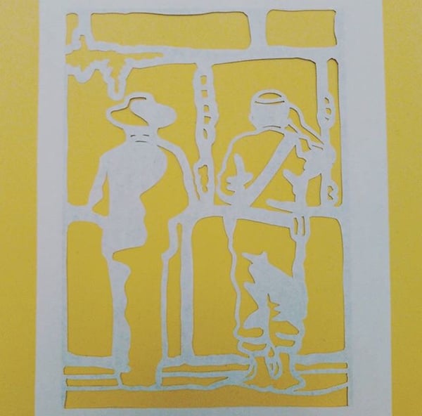 Image of Western Wall Papercutting Artwork