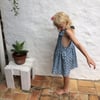 Pinafore Dress - blue pattern