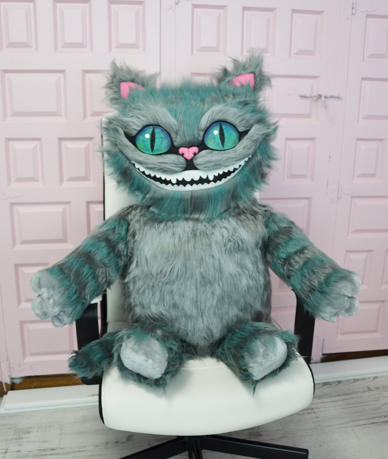 blue cheshire cat plush