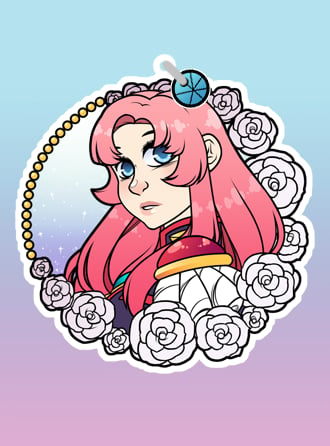 Image of 2" Utena + Anthy Charm [DOUBLE SIDED]