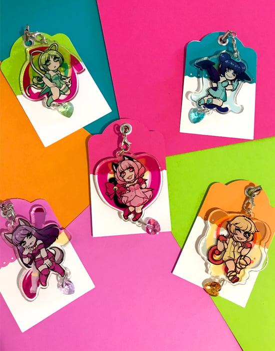 Image of 2" Tokyo Mew Mew Charms