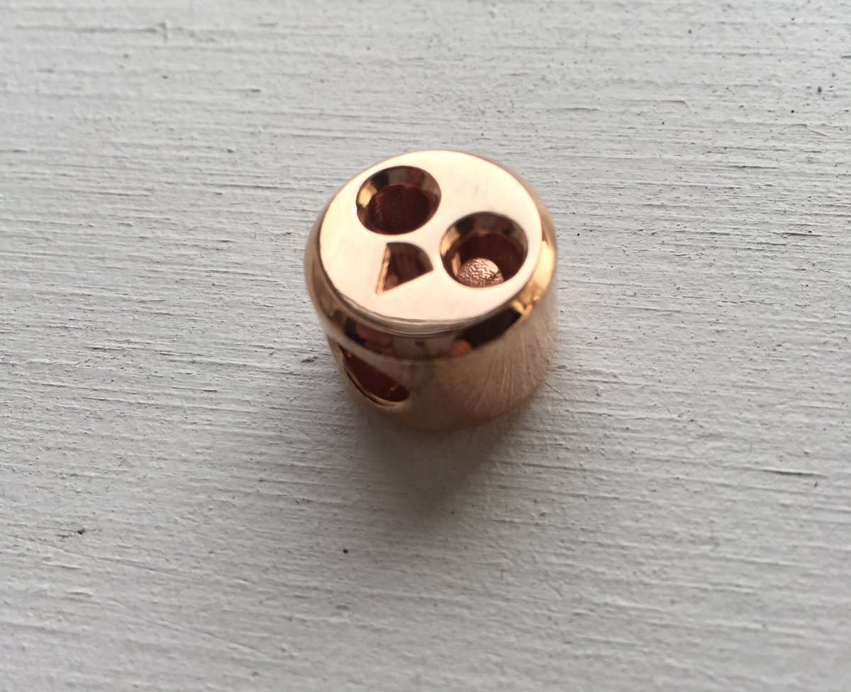 Image of Owl Pellet Bead Copper