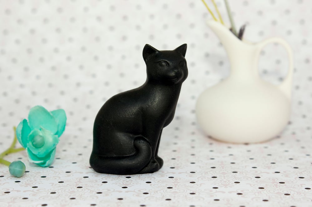Image of Black Cat Figurine