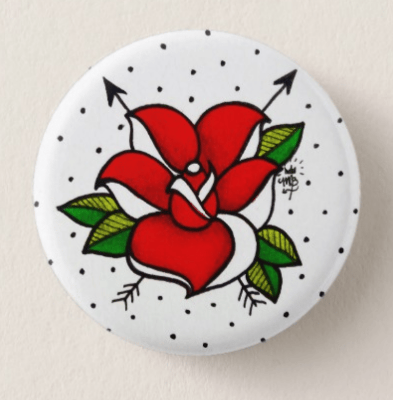 Image of anarchy rose button