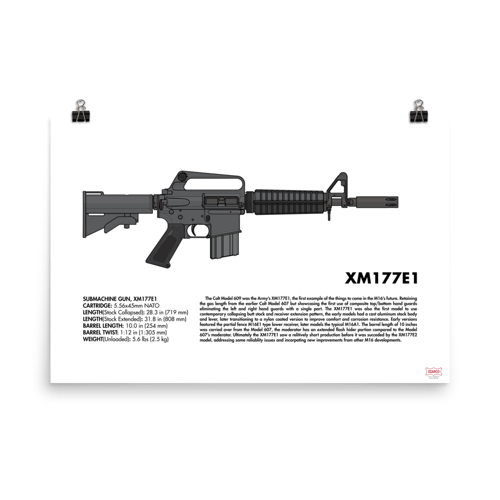 Image of XM177E1 24"x36" Poster